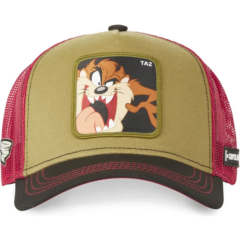 cappelli-curva-marrone-snapback-diablo-diavolo-della-tasmania-looney-tunes-di-capslab