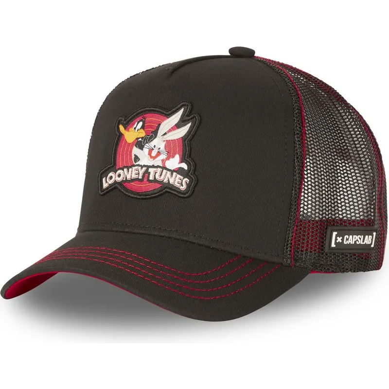 cappelli-curva-nero-snapback-bugs-bunny-e-paperino-looney-tunes-di-capslab