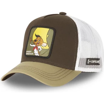 cappelli-curva-marrone-snapback-speedy-gonzales-looney-tunes-di-capslab