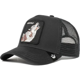 Cappellino trucker nero lupo Moon Lover di Goorin Bros.