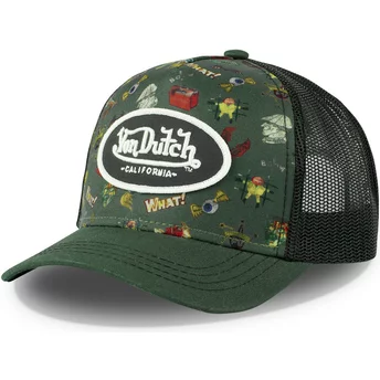 Von Dutch TAT04 Green Trucker Hat