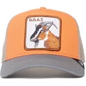 gorra-trucker-arancione-e-grigia-capra-the-goat-the-farm-di-goorin-bros