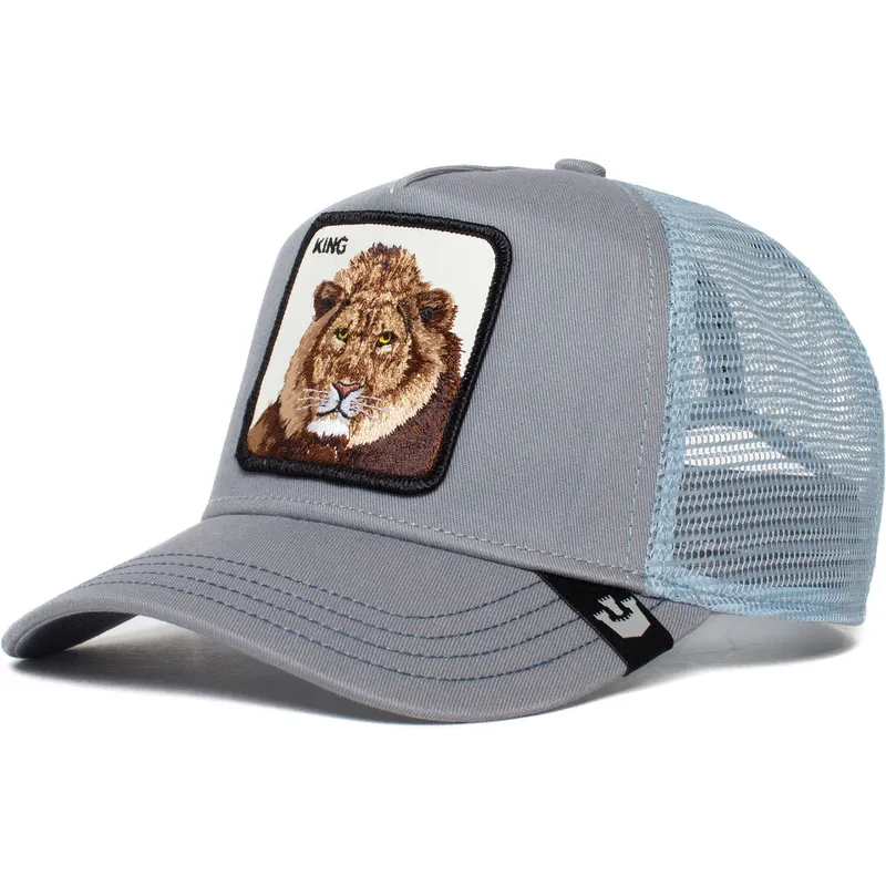 Cappellino trucker grigio e blu leone The King Lion The Farm di