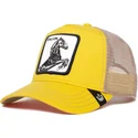cappellino-trucker-giallo-e-bianco-cavallo-the-stallion-the-farm-di-goorin-bros