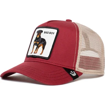 cappello-trucker-rosso-e-bianco-rottweiler-the-baddest-boy-the-farm-di-goorin-bros