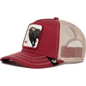 gorra-trucker-rossa-e-bianca-toro-the-bull-the-farm-di-goorin-bros