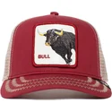 gorra-trucker-rossa-e-bianca-toro-the-bull-the-farm-di-goorin-bros