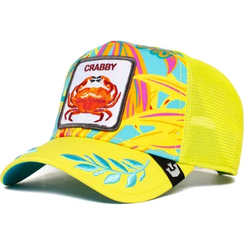 gorra-trucker-gialla-granchio-crabby-totally-clawsome-the-farm-di-goorin-bros