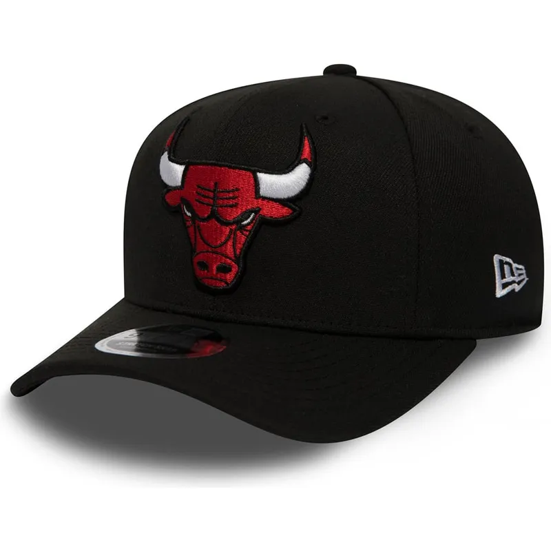cappellino-curvo-nero-snapback-9fifty-stretch-snap-di-chicago-bulls-nba-di-new-era