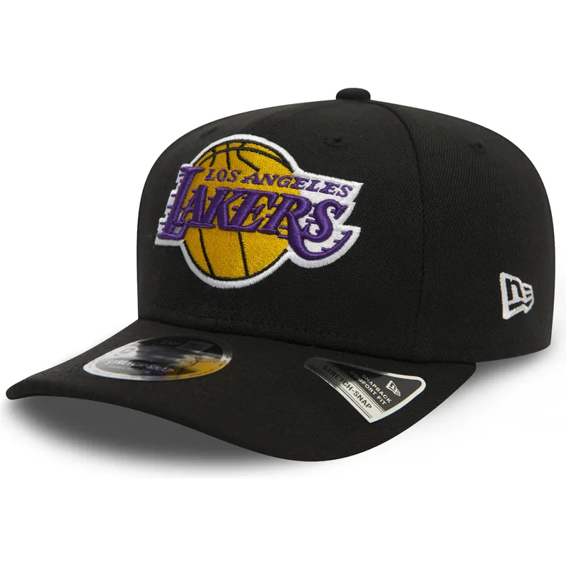 cappellino-curvo-nero-snapback-9fifty-stretch-snap-dei-los-angeles-lakers-nba-di-new-era