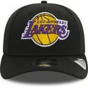 cappellino-curva-nero-snapback-9fifty-stretch-snap-dei-los-angeles-lakers-nba-di-new-era