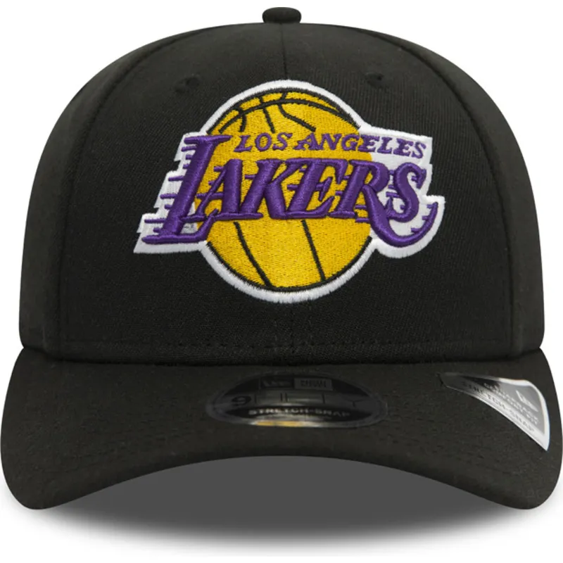 cappellino-curvo-nero-snapback-9fifty-stretch-snap-dei-los-angeles-lakers-nba-di-new-era