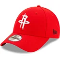 cappellino-visiera-curva-rosso-regolabile-9forty-the-league-di-houston-rockets-nba-di-new-era