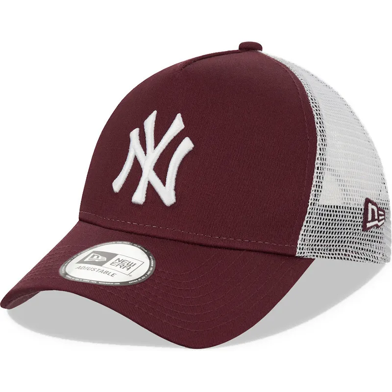 cappelli-curva-rosso-snapback-granate-9forty-a-frame-dei-new-york-yankees-mlb-di-new-era cappelli-curva-rosso-snapback-granate-9forty-a-frame-dei-new-york-yankees-mlb-di-new-era