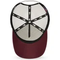 cappelli-curva-rosso-snapback-granate-9forty-a-frame-dei-new-york-yankees-mlb-di-new-era