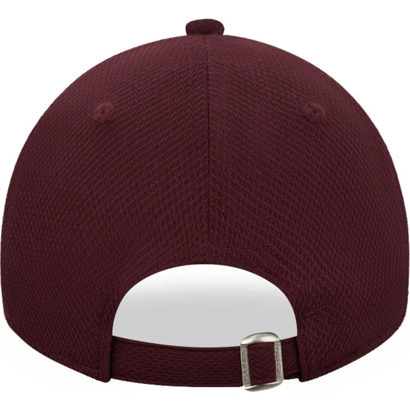 cappelli-curva-rosso-cinghia-regolabile-granate-9forty-diamond-era-dei-new-york-yankees-mlb-di-new-era