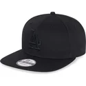 cappello-piatto-nero-snapback-con-logo-nero-9fifty-dei-los-angeles-dodgers-mlb-di-new-era
