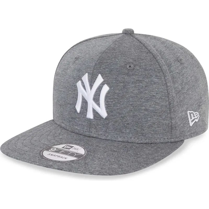 cappelli-piatta-grigio-snapback-9fifty-jersey-medium-dei-new-york-yankees-mlb-di-new-era