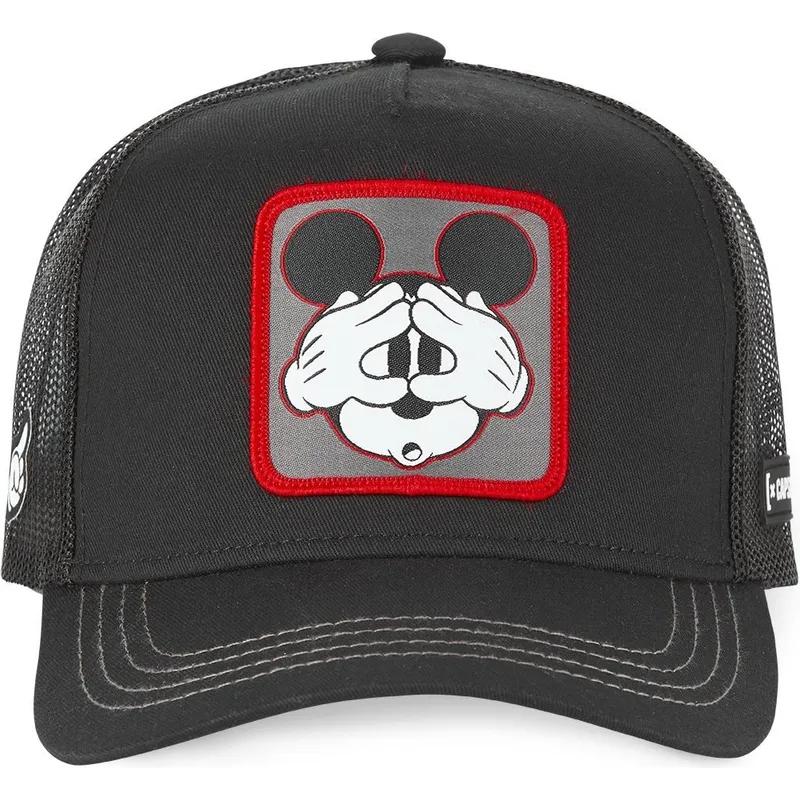 cappelli-curva-nero-snapback-mickey-mouse-disney-di-capslab cappelli-curva-nero-snapback-mickey-mouse-disney-di-capslab