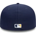 cappello-piatto-blu-navy-aderente-59fifty-authentic-on-field-dei-milwaukee-brewers-mlb-di-new-era
