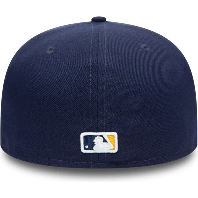 cappello-piatto-blu-marino-regolabile-59fifty-authentic-on-field-dei-milwaukee-brewers-mlb-di-new-era