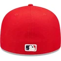 cappello-piatto-rosso-chiuso-59fifty-authentic-on-field-dei-los-angeles-angels-mlb-di-new-era