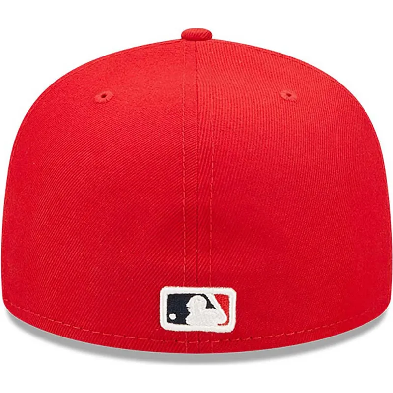 cappello-piatto-rosso-chiuso-59fifty-authentic-on-field-dei-los-angeles-angels-mlb-di-new-era