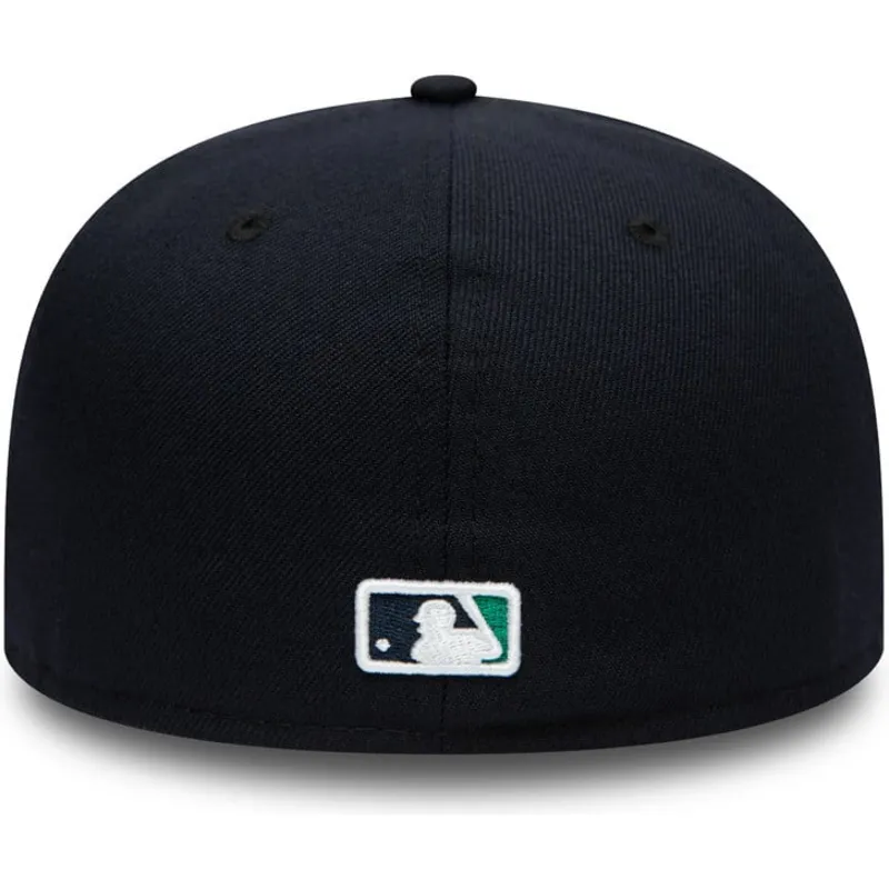 cappello-piatto-blu-marino-regolabile-59fifty-authentic-on-field-di-seattle-mariners-mlb-di-new-era