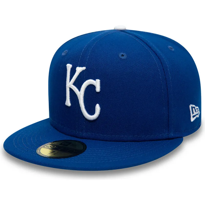 cappello-piatto-blu-regolato-59fifty-authentic-on-field-di-kansas-city-royals-mlb-di-new-era