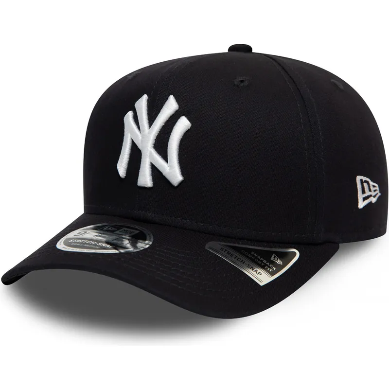 cappellino-curvo-blu-marino-snapback-9fifty-stretch-snap-dei-new-york-yankees-mlb-di-new-era