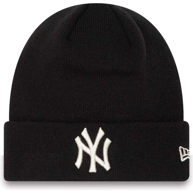 cappelli-nero-cuff-metallic-dei-new-york-yankees-mlb-di-new-era