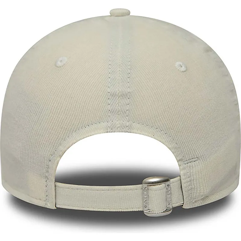 cappelli-curva-beige-cinghia-regolabile-9forty-cord-mini-dei-los-angeles-dodgers-mlb-di-new-era