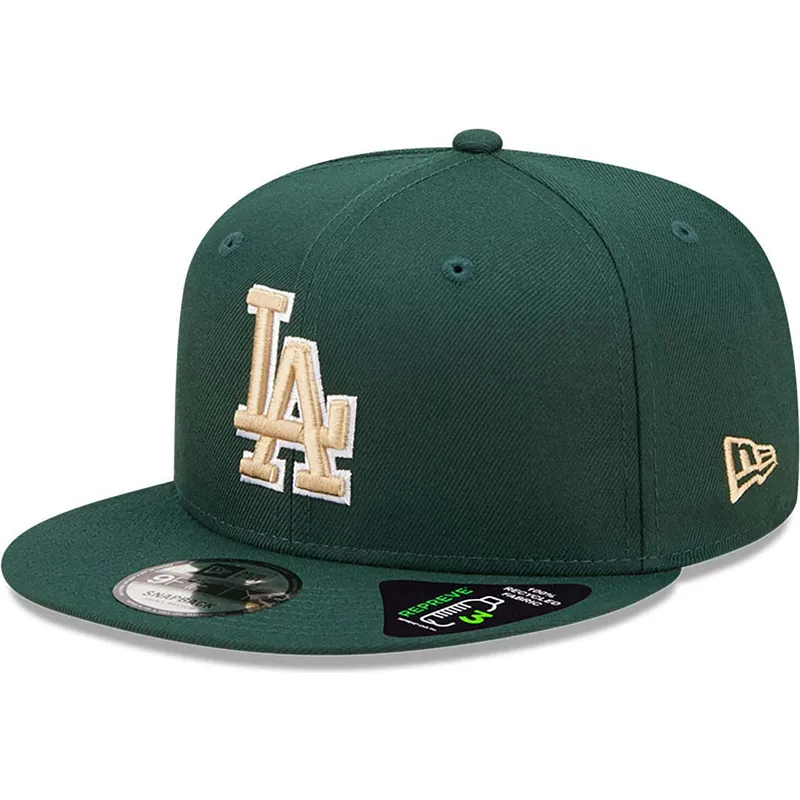 cappelli-piatta-verde-snapback-9fifty-repreve-dei-los-angeles-dodgers-mlb-di-new-era