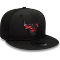 cappelli-piatta-nero-snapback-9fifty-print-infill-dei-chicago-bulls-nba-di-new-era