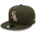 cappelli-piatta-verde-snapback-rosa-9fifty-side-patch-dei-chicago-white-sox-mlb-di-new-era