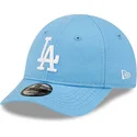 cappelli-curva-blu-cinghia-regolabile-per-bambino-claro-pequeno-9forty-league-essential-dei-los-angeles-dodgers-mlb-di-new-era