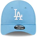 cappelli-curva-blu-cinghia-regolabile-per-bambino-claro-pequeno-9forty-league-essential-dei-los-angeles-dodgers-mlb-di-new-era