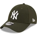 cappelli-curva-verde-cinghia-regolabile-9forty-the-league-melton-dei-new-york-yankees-mlb-di-new-era