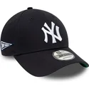 cappelli-curva-blu-marino-cinghia-regolabile-9forty-team-side-patch-dei-new-york-yankees-mlb-di-new-era