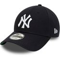 new-era-curved-brim-9forty-team-side-patch-new-york-yankees-mlb-navy-blue-adjustable-cap