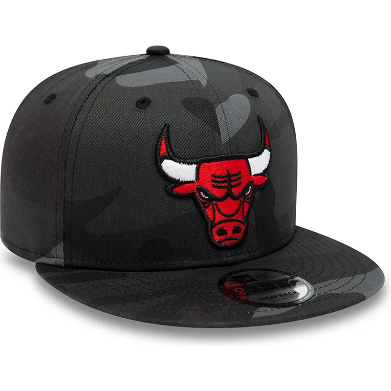 cappelli-piatta-mimetizzazione-snapback-negro-9fifty-team-dei-chicago-bulls-nba-di-new-era