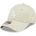 cappelli-curva-beige-cinghia-regolabile-per-bambino-9forty-league-essential-dei-los-angeles-dodgers-mlb-di-new-era