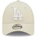 cappelli-curva-beige-cinghia-regolabile-per-bambino-9forty-league-essential-dei-los-angeles-dodgers-mlb-di-new-era