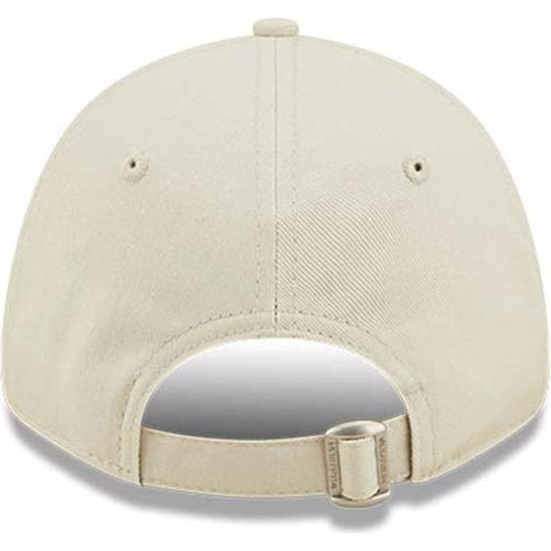 new-era-curved-brim-youth-9forty-league-essential-los-angeles-dodgers-mlb-beige-adjustable-cap