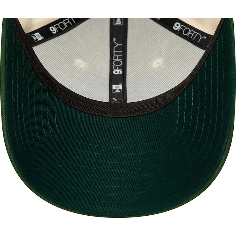 cappelli-curva-beige-cinghia-regolabile-9forty-dei-oakland-athletics-mlb-di-new-era