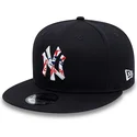cappelli-piatta-blu-marino-snapback-9fifty-team-infill-dei-new-york-yankees-mlb-di-new-era