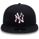 cappelli-piatta-blu-marino-snapback-9fifty-team-infill-dei-new-york-yankees-mlb-di-new-era
