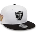 cappelli-piatta-bianco-snapback-9fifty-crown-patches-super-bowl-xv-dei-las-vegas-raiders-nfl-di-new-era