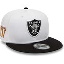 new-era-flat-brim-9fifty-crown-patches-super-bowl-xv-las-vegas-raiders-nfl-white-and-black-snapback-cap
