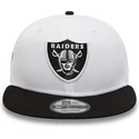 cappelli-piatta-bianco-snapback-9fifty-crown-patches-super-bowl-xv-dei-las-vegas-raiders-nfl-di-new-era